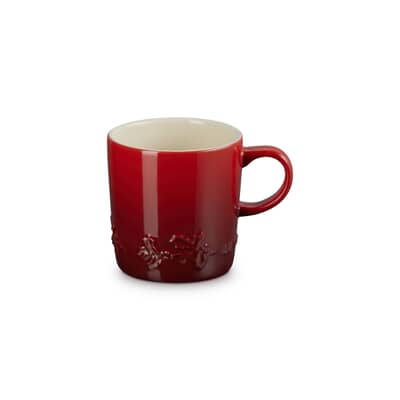 Le Creuset Christmas Holly Mug Cerise