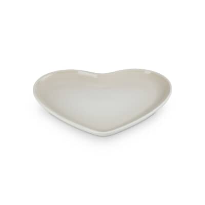 Le Creuset Heart Plate 23cm Meringue