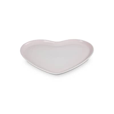 Le Creuset Heart Serving Platter 32cm Shell Pink