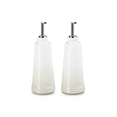 Le Creuset Oil And Vinegar Set Meringue