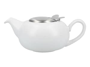 London Pottery Pebble Filter 2 Cup Teapot Matte White