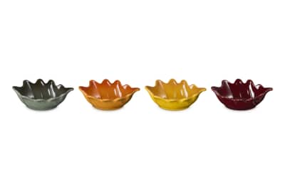 Le Creuset Set Of 4 Leaf Small Dishes