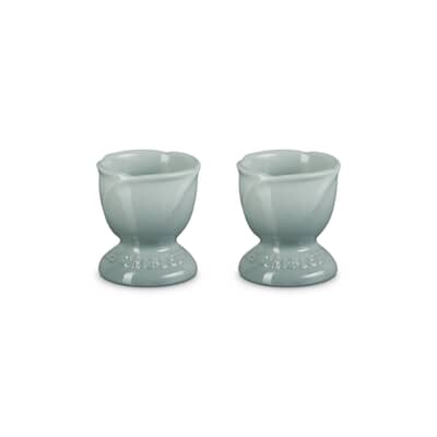 Le Creuset La Jardin Set Of 2 Tulip Egg Cups Sea Salt