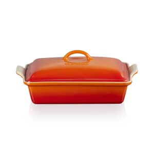 Le Creuset 33cm Rectangular Dish With Lid Volcanic