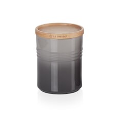 Le Creuset Medium Storage Jar With Wooden Lid Flint