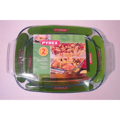 Pyrex Bakeware Twin Pack Roaster Set