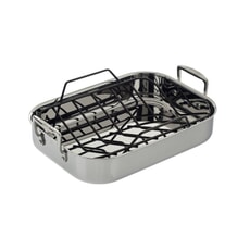 Le Creuset 3 Ply Stainless Steel 35cm Roaster And Rack