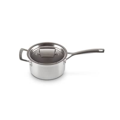 Le Creuset Classic 3-ply Stainless Steel 16cm Saucepan and lid