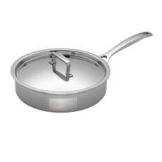 Le Creuset 3 Ply Stainless Steel 24cm Saute pan with lid