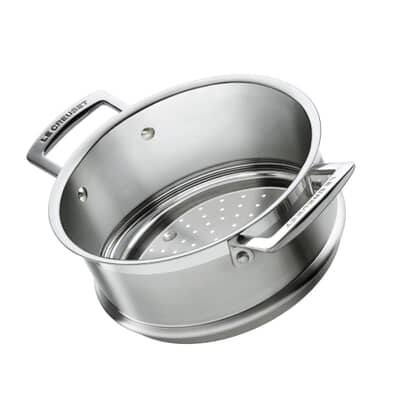 Le Creuset Classic 3-ply Stainless Steel 20cm Steamer Insert Handles