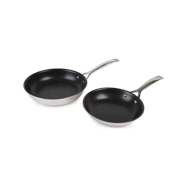 Le Creuset 3 Ply Stainless Steel 20cm and 24cm Frypans