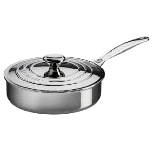Le Creuset Signature Stainless Steel 24cm Saute Pan With Lid