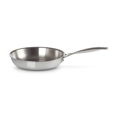 Le Creuset Signature Stainless Steel 24cm Deep Uncoated Frying Pan