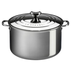 Le Creuset Signature Stainless Steel 20cm Uncoated Deep Casserole With Lid