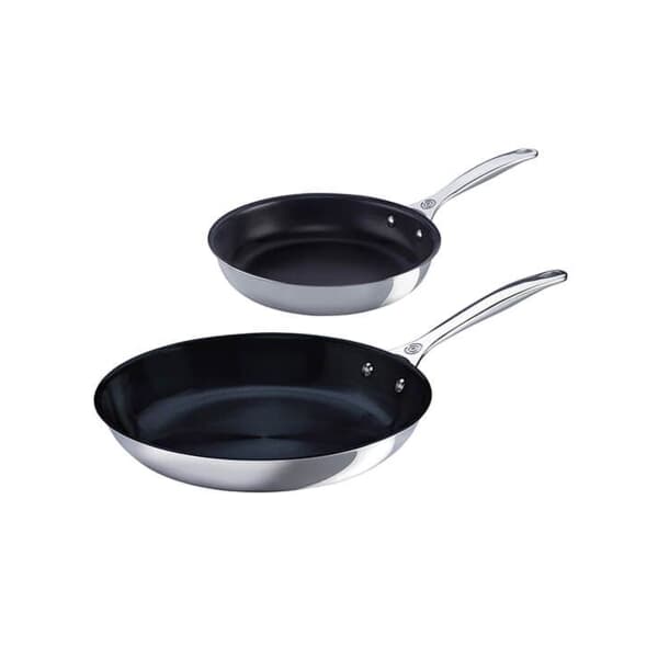Le Creuset Signature Stainless Steel 20cm And 26cm Frypans