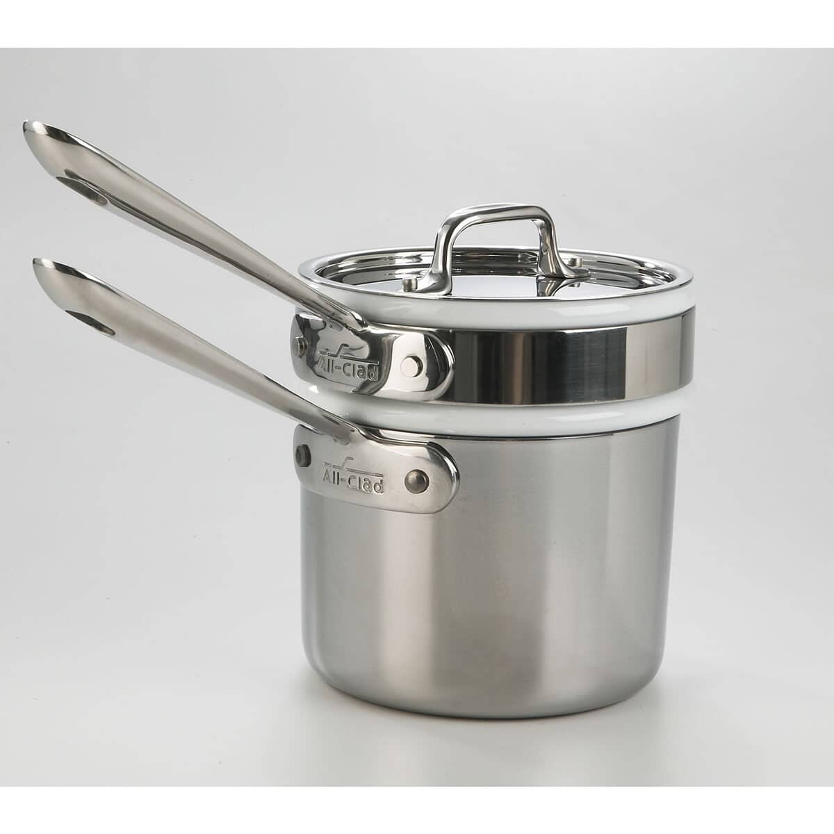 All Clad Stainless Steel 2qt Double Boiler (ACC42025) - eCookshop All Clad Stainless Steel Double Boiler