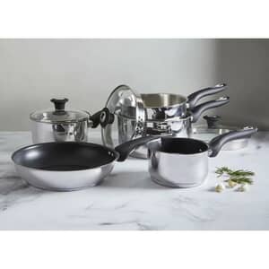 Simply Home 5 Piece Stainless Steel Pan Set