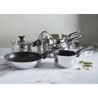 Simply Home 5 Piece Stainless Steel Pan Set