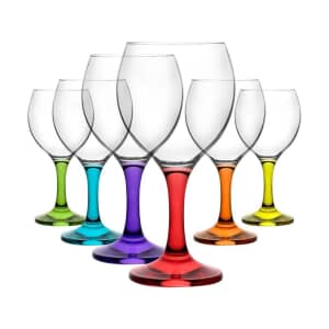 Simply Home Misket Coral Wine Glass Set Of 6