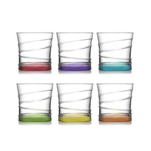 Simply Home Ring Coral Tumbler Glass Set Of 6