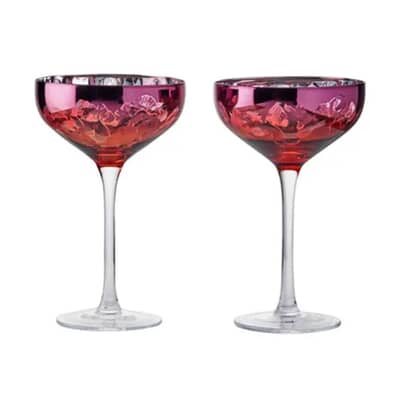Artland Set of 2 Bloom Champagne Saucers