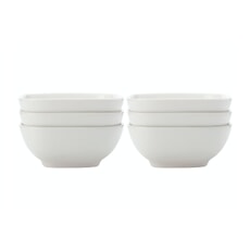 Maxwell and Williams White Basics Set of 6 Small Square Bowls