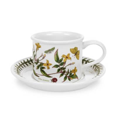 Portmeirion Botanic Garden - Tea Cup and Saucer Drum Set Of 6