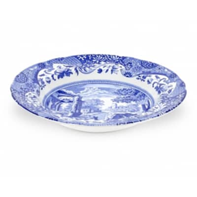 Spode Blue Italian - Soup Plate 23cm/9 inch