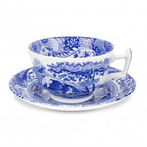 Spode Blue Italian - Tea Cup And Saucer