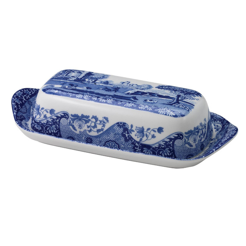 Spode Blue Italian - Butter Dish