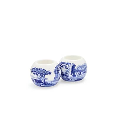 Spode Blue Italian - Tealight Holder Set Of 2