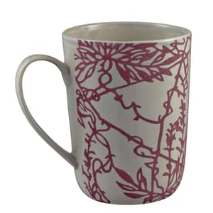 Murmur Etch Decorative Tall Mug Red