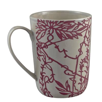 Murmur Etch Decorative Tall Mug Red