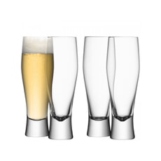 LSA Glassware - Bar Lager Glasses Set Of 4