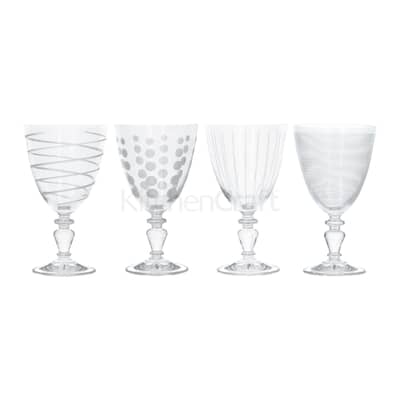 Mikasa Cheers Pack Of 4 Glass Goblets 340ml