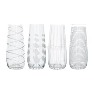 Mikasa Cheers Pack Of 4 Stemless Flute Glasses 230ml