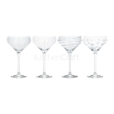 Mikasa Cheers Pack Of 4 Champagne Saucers 400ml