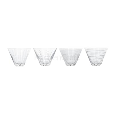 Mikasa Cheers Pack Of 4 Stemless Martini Glasses 400ml