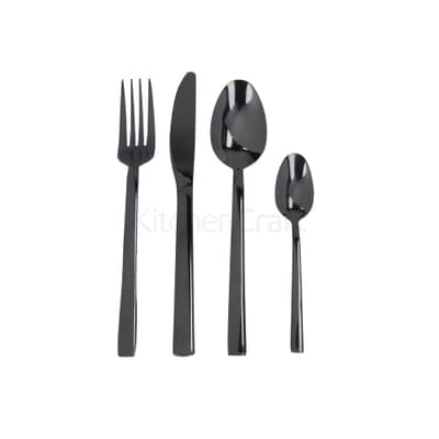 Mikasa Ciara Diseno 16 Piece Cutlery Set PVD Black