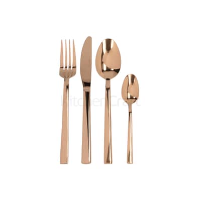 Mikasa Ciara Diseno 16 Piece Cutlery Set PVD Copper