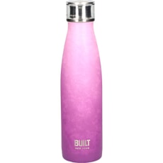 Built 500ml Double Walled Stainless Steel Water Bottle Pink and Purple Ombr