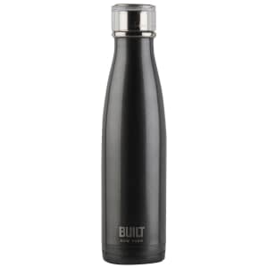 Built 500ml Double Walled Stainless Steel Water Bottle Black and Blue Ombre