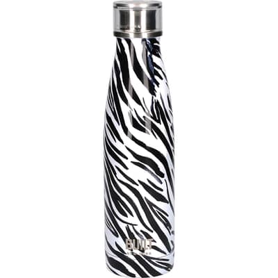 Built 500ml Double Walled Stainless Steel Water Bottle Zebra
