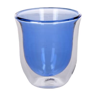 La Cafetire Colour Blue Double Walled Glasses