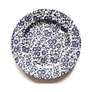 Queens Blue Story Victorian Calico White Salad Plate