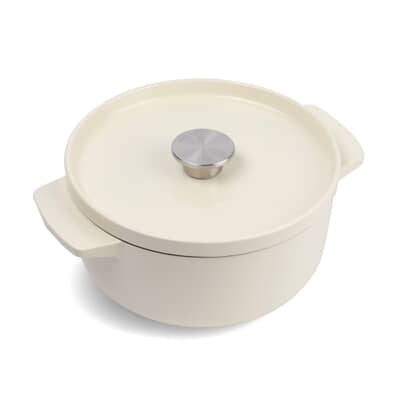 KitchenAid Cast Iron Casserole 22cm/3.3L Almond Cream