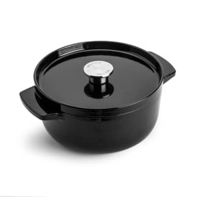 KitchenAid Cast Iron Casserole 22cm/3.3L Onyx Black