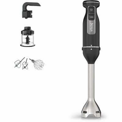 Ninja Foodi 3 in 1 Hand Blender Mixer and Chopper Black/Silver