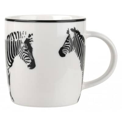 Portmeirion Catherine Lansfield - Funky Zebra Black Mug