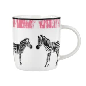 Portmeirion Catherine Lansfield - Funky Zebra Pink Mug